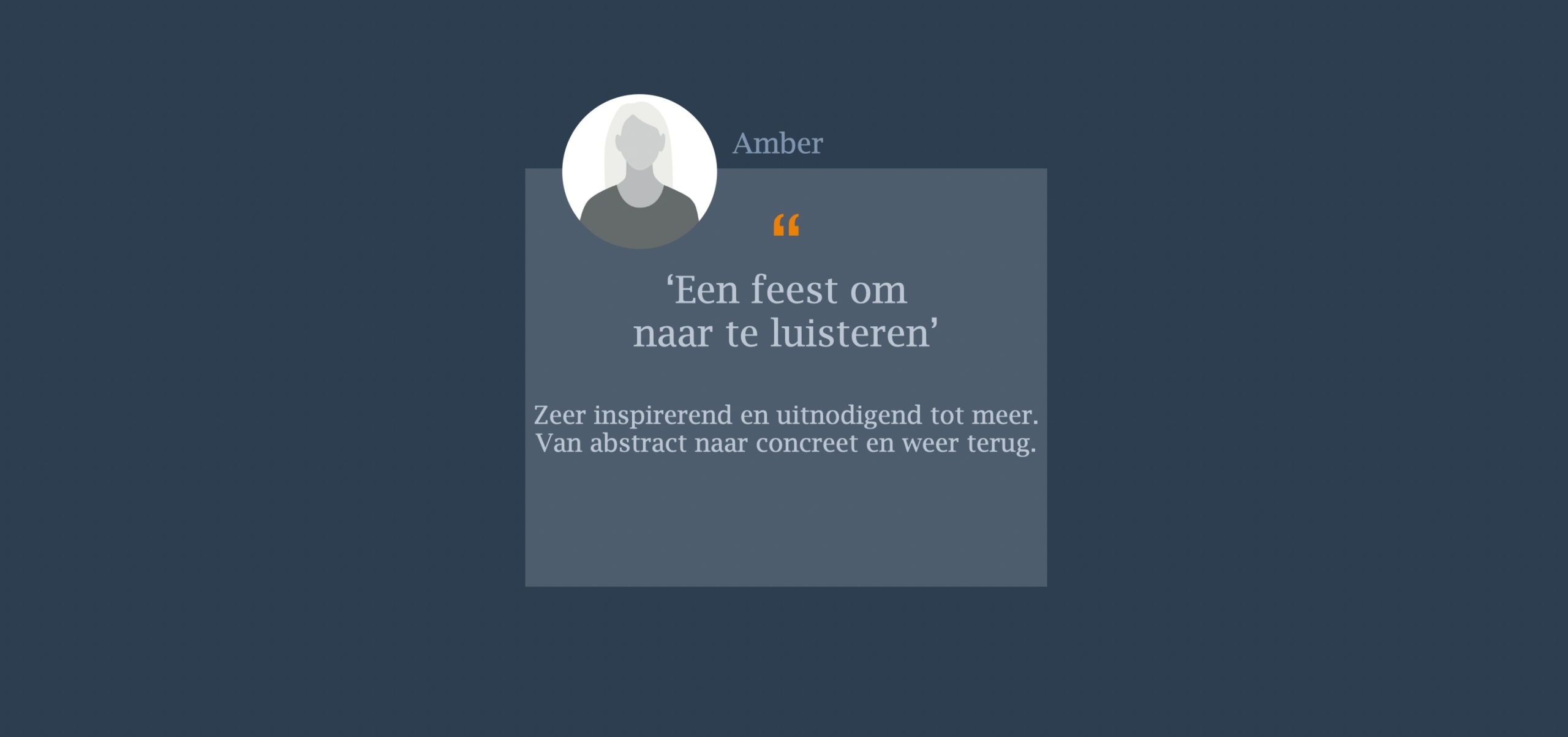 Zeer inspirerend en uitnodigend tot meer.  Van abstract naar concreet en weer terug.