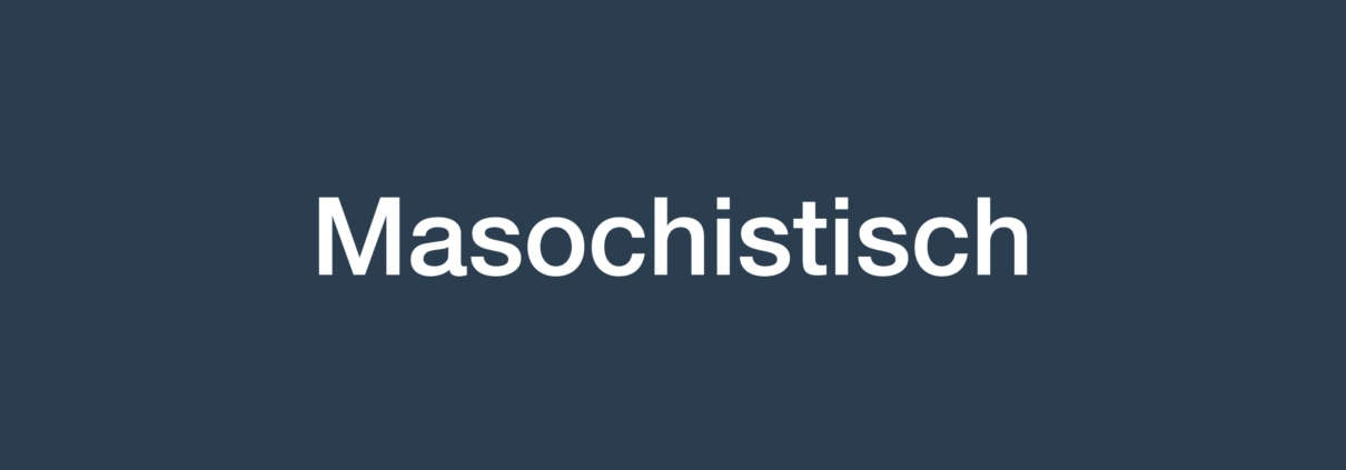de masochistische karakterstructuur